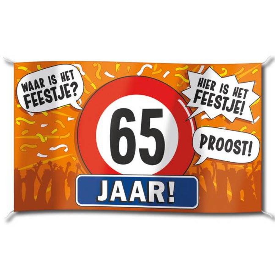 Manier Raadplegen maart Vlag 65 jaar groot - Feestartikelen.nl