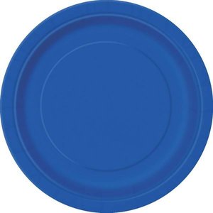 Bordjes donkerblauw 8 stuks Op is Op