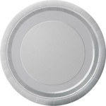 Bordjes zilver 8 stuks Op is Op