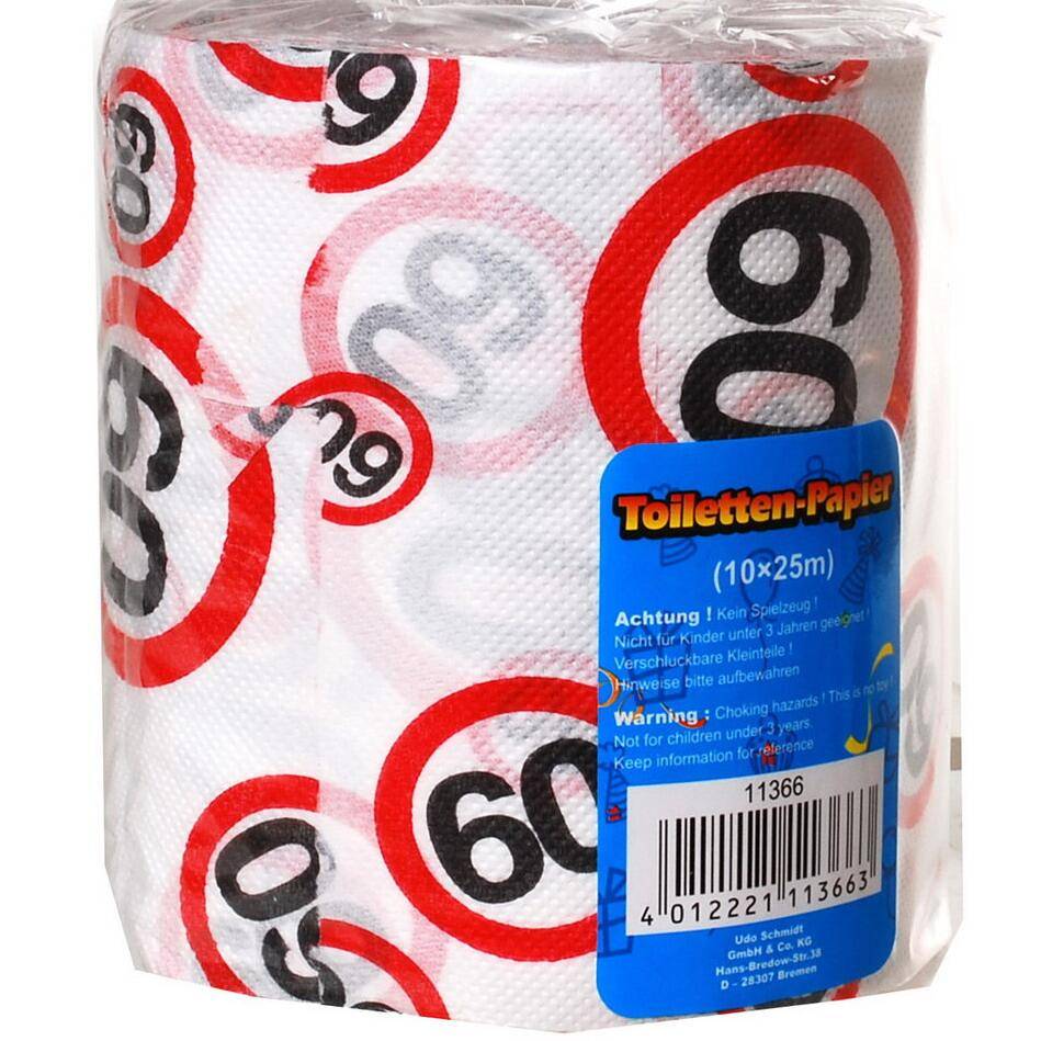 Toiletpapier 60 Jaar Verkeersbord huismerk kopen in de aanbieding