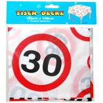 Tafelkleed 30 jaar verkeersbord