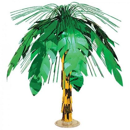 Tafeldecoratie tropische folie palmboom luxe
