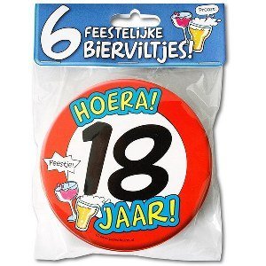 Bierviltjes 18 jaar