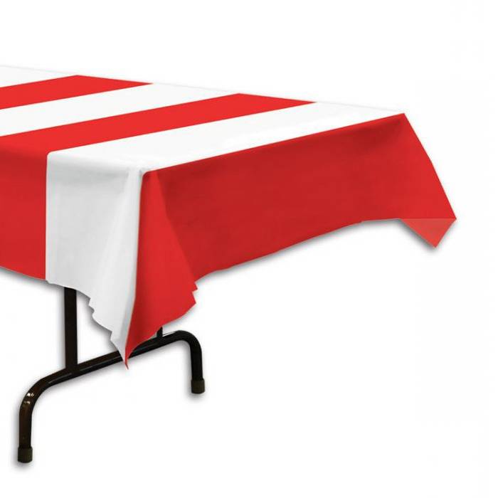 Tafelkleed Circus Rood Wit Gestreept huismerk kopen in de aanbieding Tafelkleed Circus Rood Wit Gestreept huismerk kopen in de aanbieding