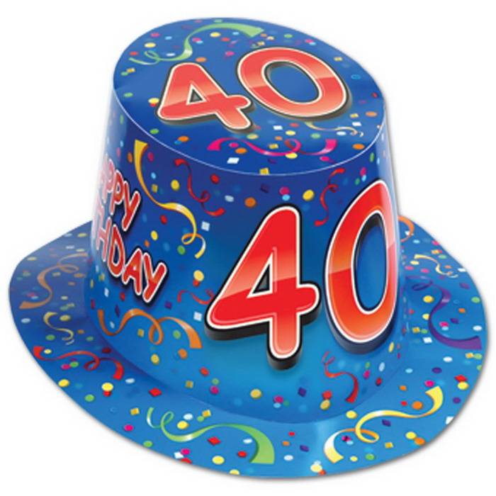 Hoed 40 Jaar Blauw huismerk kopen in de aanbieding