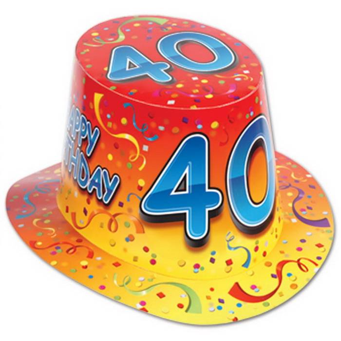 Hoed 40 Jaar Geel Oranje huismerk kopen in de aanbieding