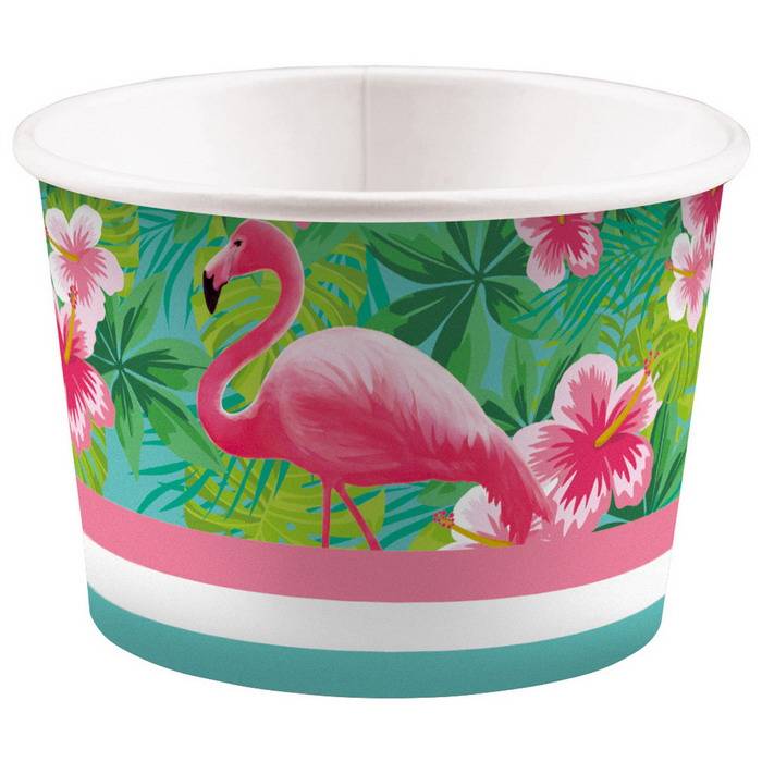 IJs bakjes Flamingo 8 stuks