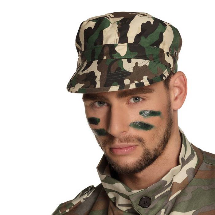 Cap soldaat camouflage