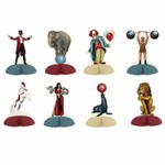 Tafeldecoraties circus figuren 8 stuks