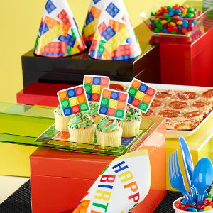 Block Party taart toppers