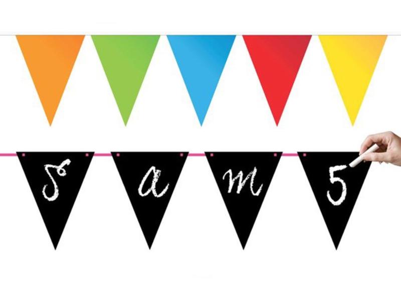 Vlaggenlijnen in effen kleuren, leeftijden of voor een themafeest Vlaggenlijnen in effen kleuren, leeftijden of voor een themafeest