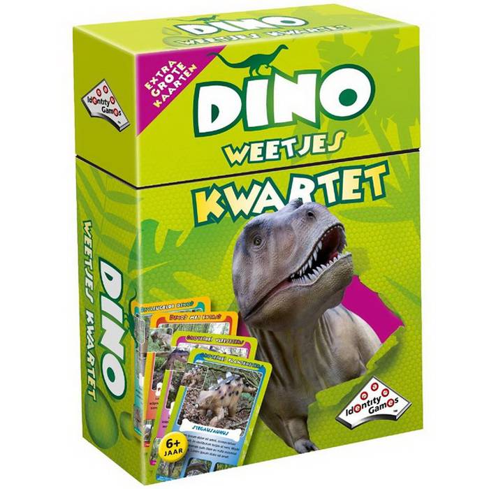 Dinosaurus kwartet met extra grote kaarten