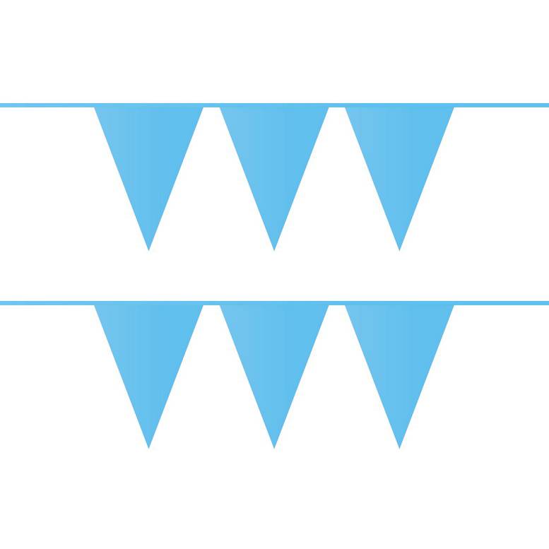 Vlaggenlijn Lichtblauw Plastic 10 Meter huismerk kopen in de aanbieding