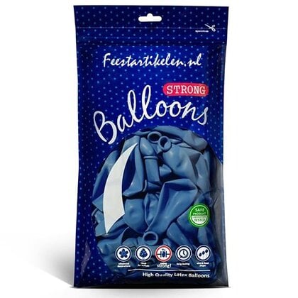 Ballonnen blauw 100 stuks