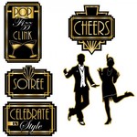 Decoraties Charleston Great Twenties 6 stuks Op is Op