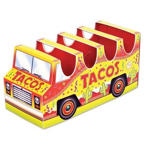 Tafeldecoratie Taco bus Op is Op
