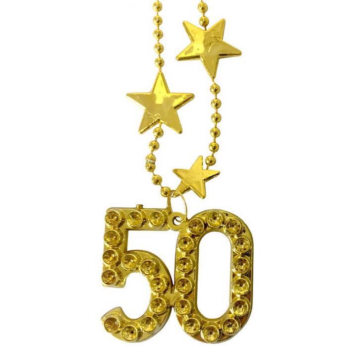 Ketting 50 Jaar Goudkleurig huismerk kopen in de aanbieding Ketting 50 Jaar Goudkleurig huismerk kopen in de aanbieding