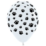 Ballonnen met hondenpootjes 5 stuks