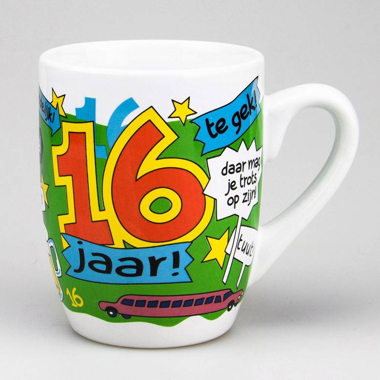 Mok Cartoon 16 Jaar huismerk kopen in de aanbieding Mok Cartoon 16 Jaar huismerk kopen in de aanbieding