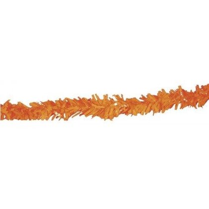 Brandvertragende slinger oranje plastic 10 meter