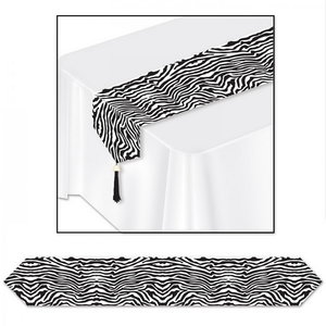 Tafelloper met zebra print Op is Op