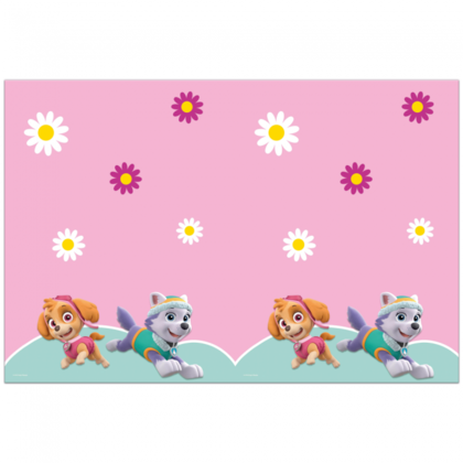 Tafelkleed Paw Patrol roze groen