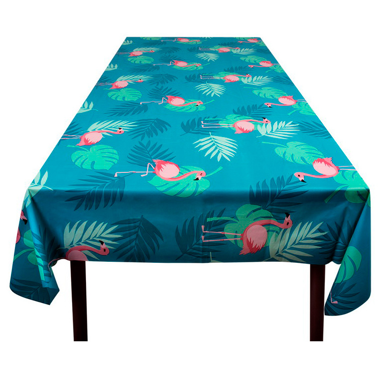 Tafelkleed Flamingo Met Palmbladeren huismerk kopen in de aanbieding Tafelkleed Flamingo Met Palmbladeren huismerk kopen in de aanbieding