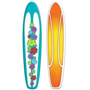 Decoratie surfplank dubbelzijdig bedrukt