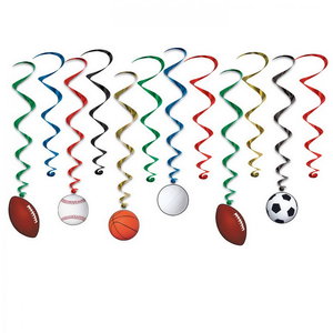 Hangdecoratie Whirls Sporten 12 delig