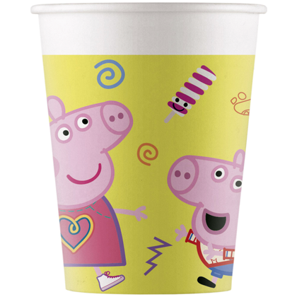 Bekertjes Peppa Pig en George geel