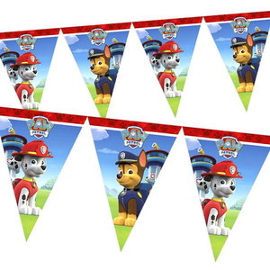 Vlaggenlijn Paw Patrol rood blauw