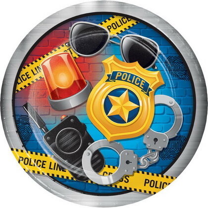 Bordjes politie accessoires 8 stuks