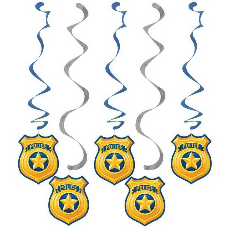 77 stuks politie verjaardagsfeest serviesset, kinderverjaardag decoratie accessoires, politie feestdecoraties voor 20 personen, borden, kopjes, doeken, autofolie, ballonnen, latex ballonnen