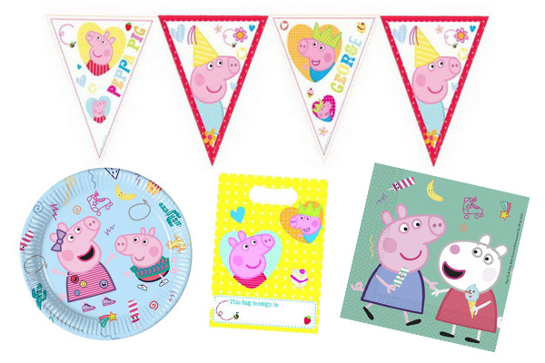 schetsen zingen fossiel Peppa Pig versiering en decoraties voor een kinderfeestje -  Feestartikelen.nl