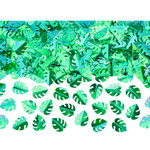 Glitter confetti jungle palmbladeren groen