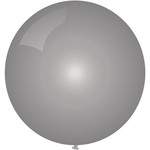 Ballon jumbo zilverkleurig 90cm