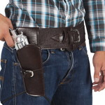 Holster met riem zwart Op is Op