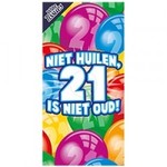 Tissue box 21 jaar Op is Op