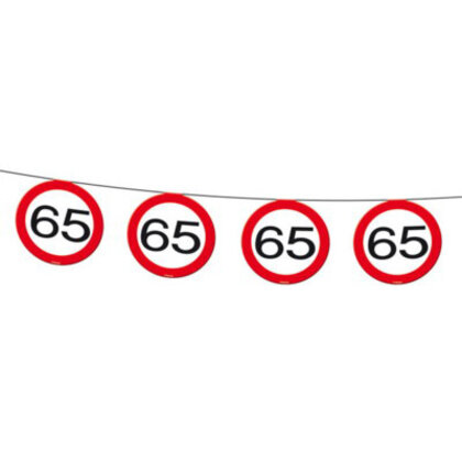 Vlaggenlijn 65 jaar verkeersbord