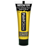Neon UV paint glow geel