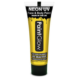 Neon UV paint glow geel