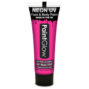 Neon UV paint glow pink