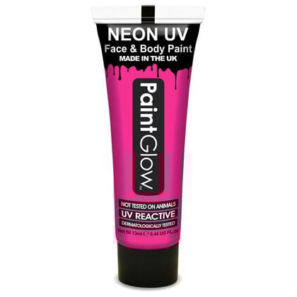 Neon UV paint glow pink