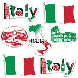 Decoraties Italië 7 stuks