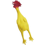 Rubberen kip Op is Op