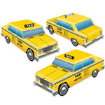 Tafeldecoraties Taxi New York City 3 stuks