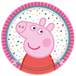 Gebakbordjes Peppa Pig rainbow