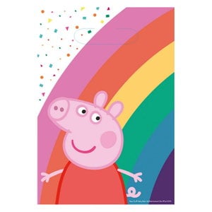 Feestzakjes Peppa Pig rainbow 8 stuks