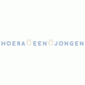 Letterslinger Nijntje Hoera een jongen