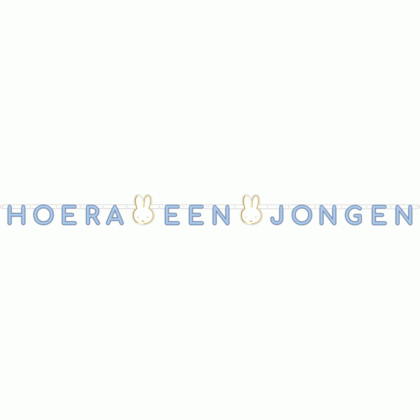 Letterslinger Nijntje Hoera een jongen